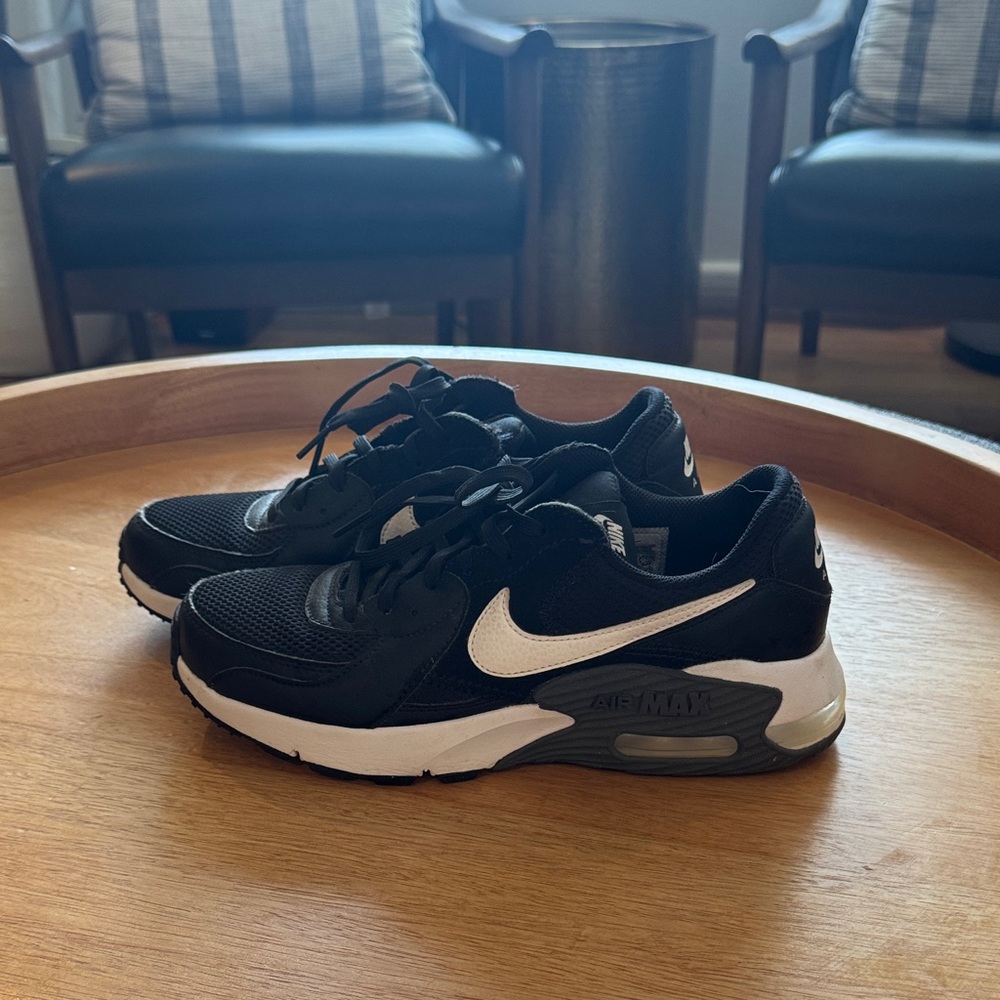 Nike Black and White Air Max Shoes